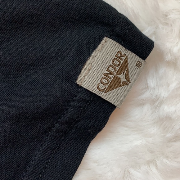 3/$20, Condor Black T-shirt, red Samurai print, size S - Picture 3 of 4